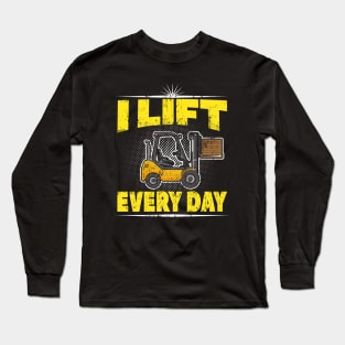 Forklift Ttruck funny Saying Long Sleeve T-Shirt